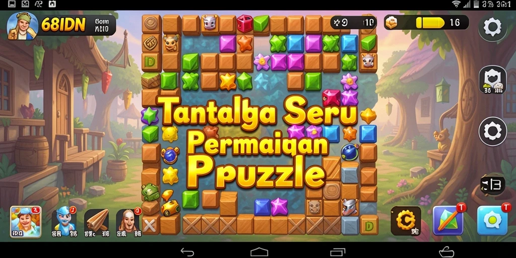 Tampilan permainan Puzzle yang menarik dan menantang di 68IDN.