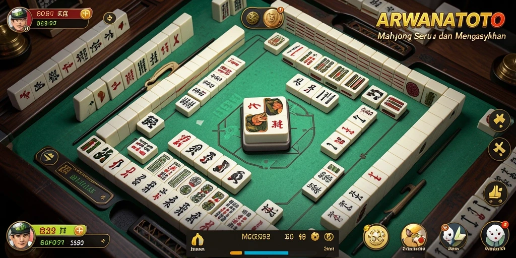 Tampilan gameplay <strong>ARWANATOTO</strong> yang menarik dalam Mahjong.