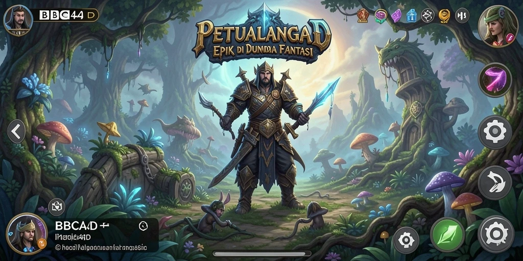 Tangkapan layar utama BBCA4D menampilkan aksi pertempuran yang mendebarkan.