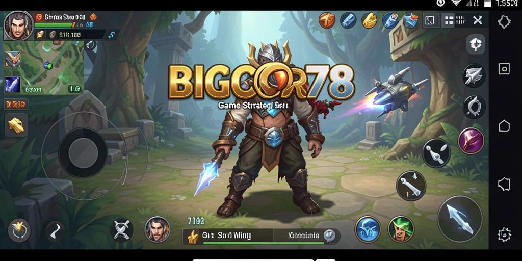 Screenshot gameplay BIGCOR78 menunjukkan pertempuran yang dinamis.