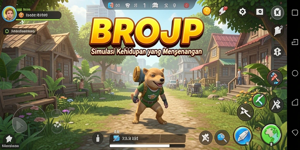 Tampilan gameplay BROJP yang menarik dan interaktif.
