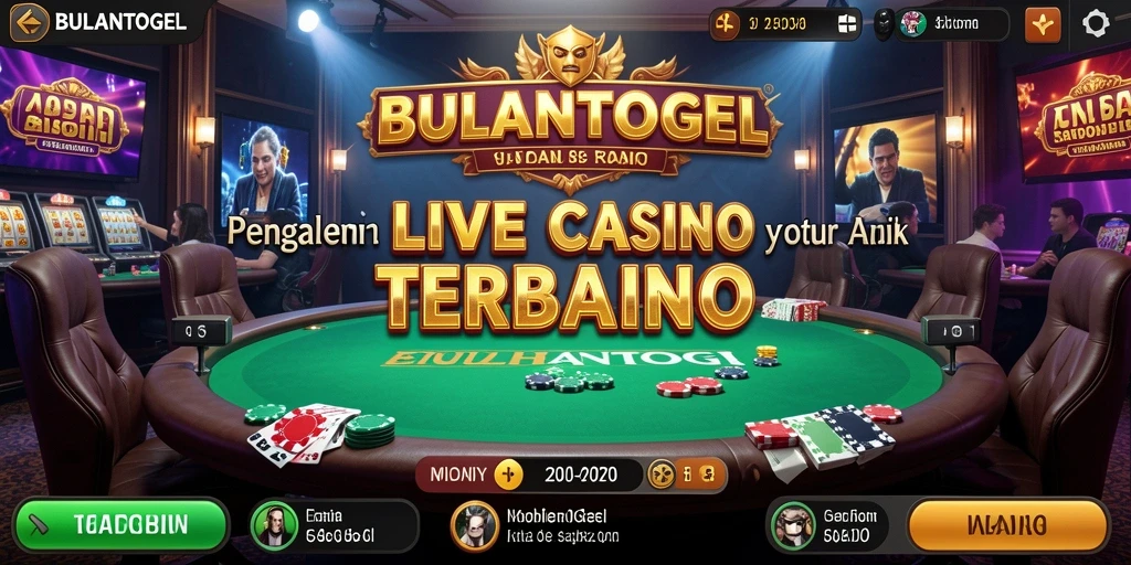 Gambaran utama gameplay Live Casino di BULANTOGEL.