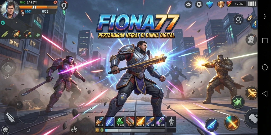 Gameplay menegangkan di FIONA77 dengan aksi pertarungan seru.