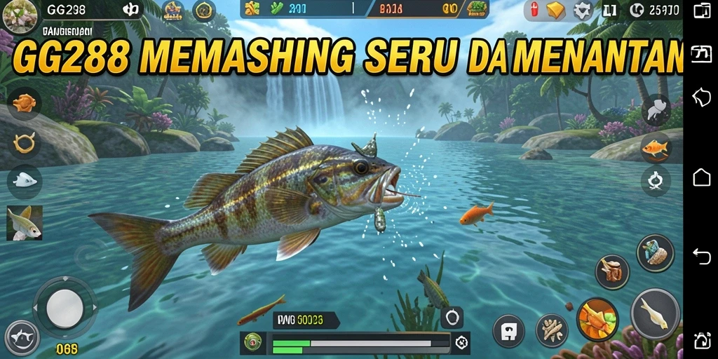 Tampilan gameplay memancing yang mendebarkan di GG288.