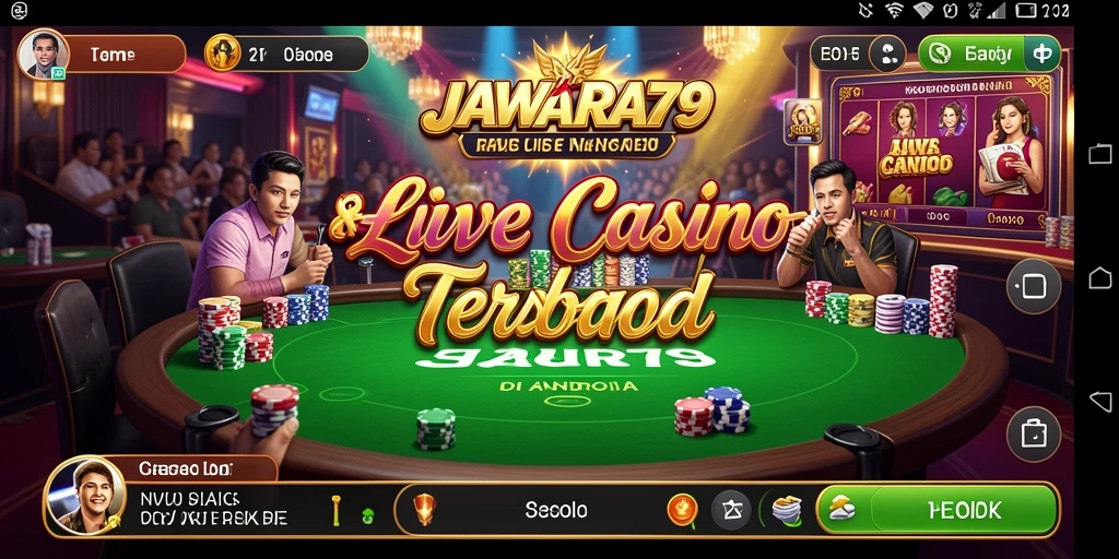 Tampilan gameplay Live Casino yang mengasyikkan di JAWARA79.