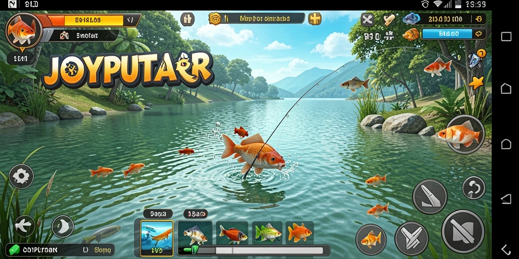 Tangkapan ikan yang menakjubkan dalam gameplay JOYPUTAR.