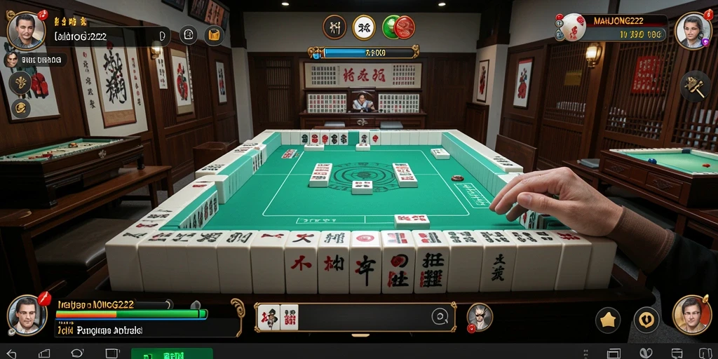 Tampilan menarik dan antarmuka yang mudah diakses dalam MAHJONG222.