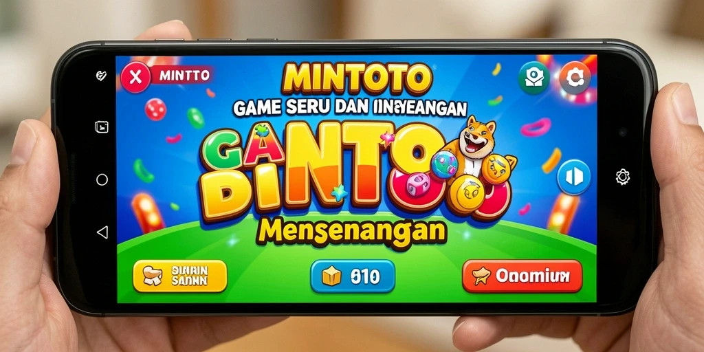 Tampilan gameplay seru MINTOTO dengan suasana bingo yang menggembirakan.