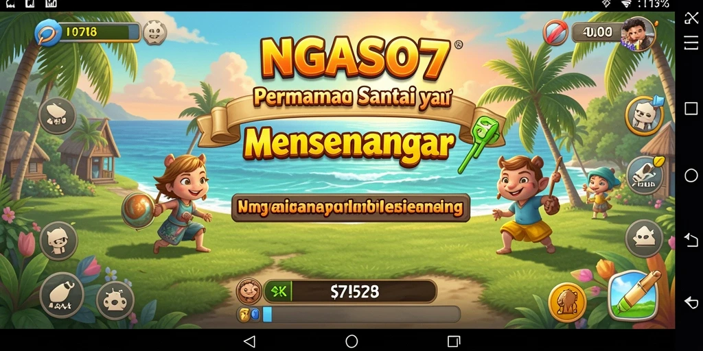 Screenshot gameplay NGASO77 yang menampilkan kesenangan bermain.