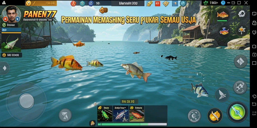 Tangkapan ikan yang mengesankan dalam gameplay PANEN77.