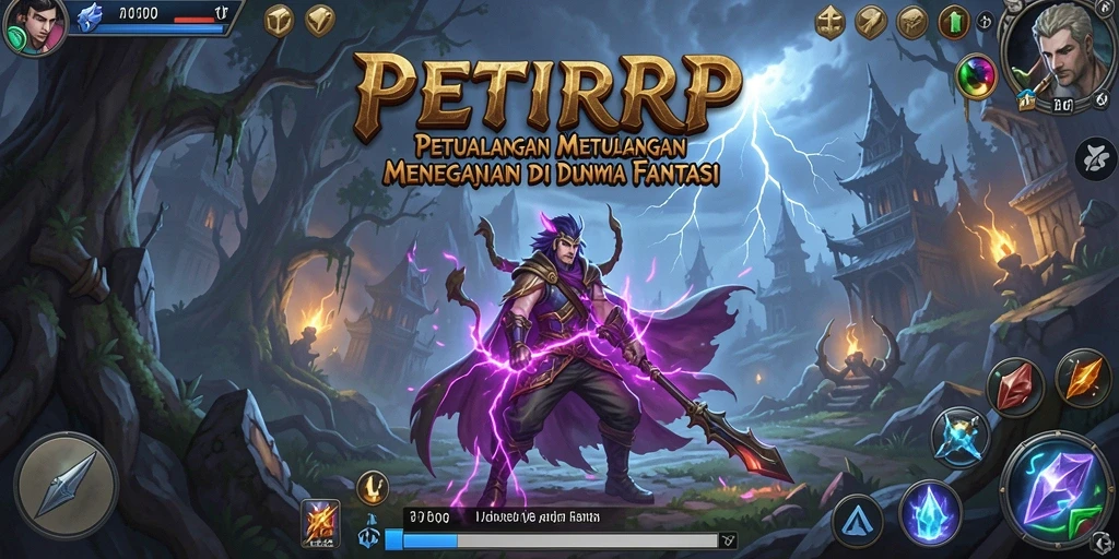 Gameplay PETIRRP yang menegangkan dan mengasyikkan dalam petualangan fantastis.