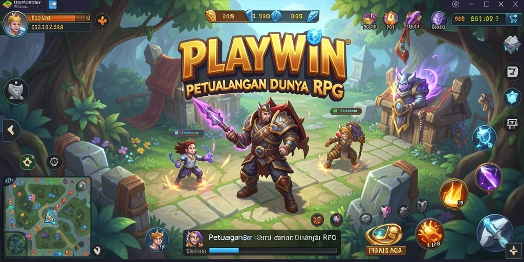 Screenshot yang menampilkan pertarungan epik di PLAYWIN dengan grafis yang memukau.