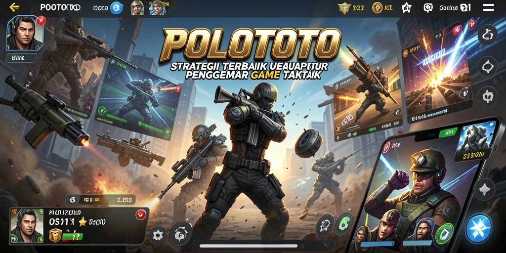 Screenshot gameplay <strong>POLOTOTO</strong> menunjukkan pertempuran strategis yang mendebarkan.