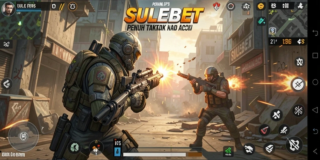 Gameplay SULEBET yang intens dan menantang dalam mode FPS.