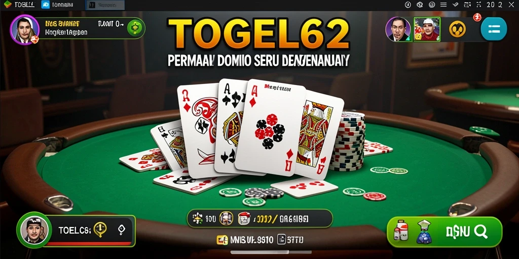 Screenshot gameplay TOGEL62 yang menampilkan keseruan bermain Domino.