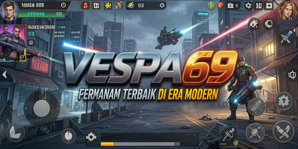 Tampilan gameplay VESPA69 dengan strategi taktis menarik.